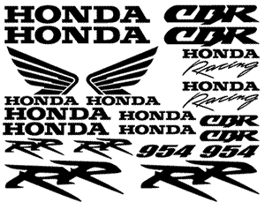 Honda 954 20 Decal Set