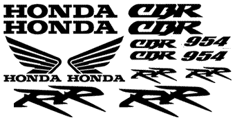 Honda 954 14 Decal Set